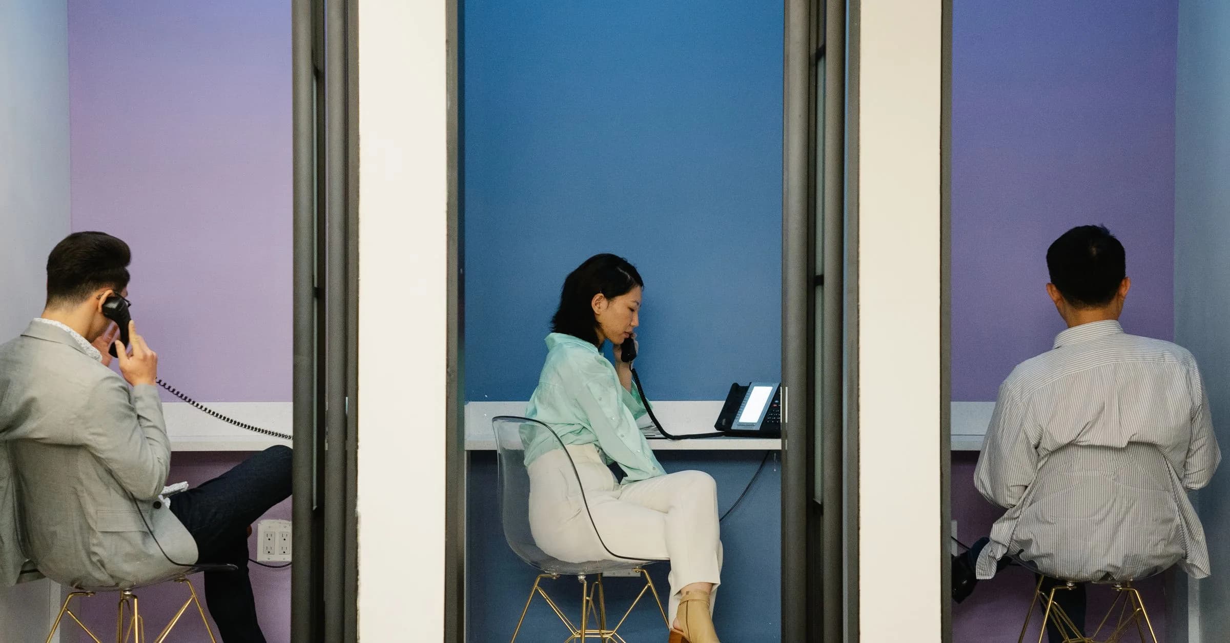 UAE sales team working leads by phone from a modern Dubai office